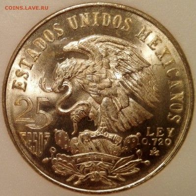 25 песо 1968 Мексика слаб NNC MS 67 - 2
