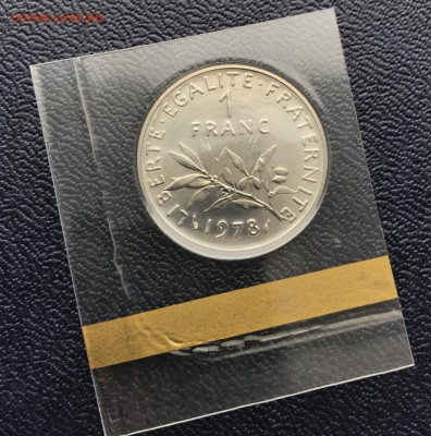 Франция, 1 Франк, 1978г., UNC, KM# 925.1 - IMG_0498.JPG
