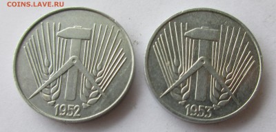 ГДР 1, 5, 10 пфеннигов 1952-53 Е. ХОРОШИЕ. Предпродажные. - 032.JPG