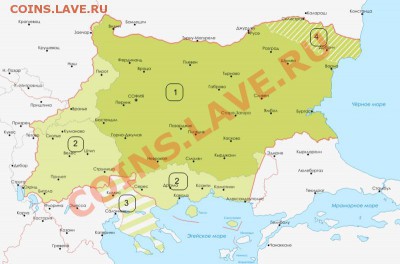 Территориально-политическая экспансия Третьего рейха. - Болгария карта.