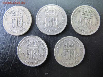 5 шестипенсовиков Англии, 1939-1945. По фиксу. - IMG_5119.JPG