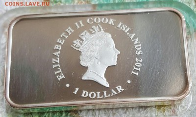 О-ва Кука.  1 $ 2011. Зайцы. 1  Oz. 999. До 30.03.2017 в 22. - 20170321_151616