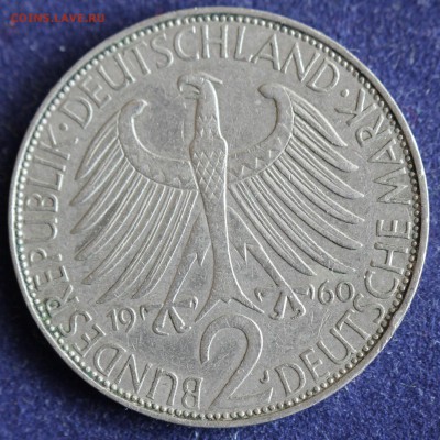 С 1 руб. ФРГ 2 марк 1960г. "J" МАКС ПЛАНК до 3.04 в 22-00 - IMG_5337.JPG
