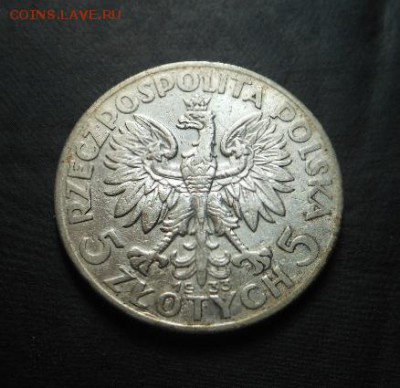 Монета Польши 5-ть Злотых 1933г. - DSCN8875