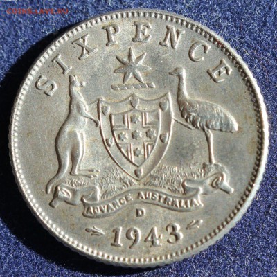 С 1 руб. АВСТРАЛИЯ 6 пенсов 1943г. В КОЛЛЕКЦИЮ! до 3.04 - IMG_5266.JPG