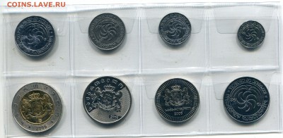 Грузия набор 8 монет 1,2,5,10,20,50 тетри и 1,2 лари, UNC - img193