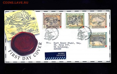 конверты Сингапура и земель Великобритании - img620