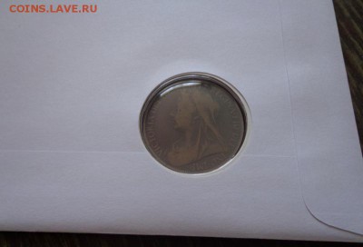 АНГЛИЯ - 1 п МИЛЛЕНИУМ конверт до 4.04, 22.00 - Англия 1 пенни 1900 Милленниум конверт_2
