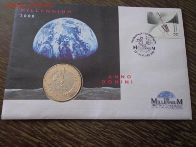 АНГЛИЯ - 5ф МИЛЛЕНИУМ конверт до 4.04, 22.00 - Англия 5 ф Милленниум (планета) конверт_1