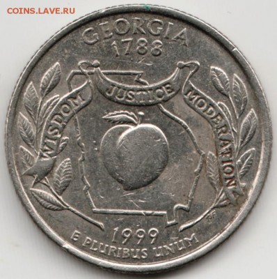 США квотер 1999 г. GEORGIA до 24.00 04.04.17 г. - Scan-170327-0004