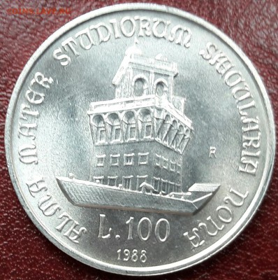 Италия 100 лир (университет) 1988 UNC с 200 руб до 04.04 22: - 20170329_112712