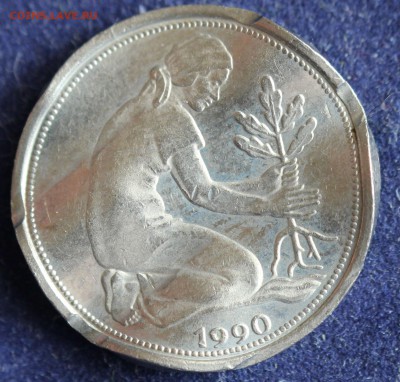 С 1 руб. ФРГ 50 пфеннигов 1990г. "J" ГАШЕНАЯ  до 4.04. в 22 - IMG_5363.JPG