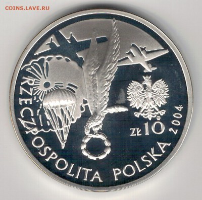 Ag Польша 10 злотых 2004 Сосабовский 03.04 в 22.00мск (Д504) - 5-п04а