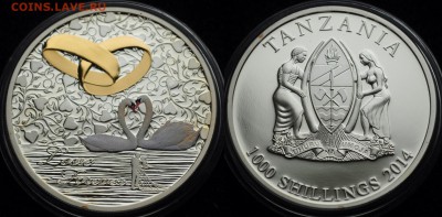 1000 шилингов 2014 г. Танзания-Свадебная - 1000шиллингов2014_1_1
