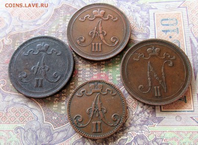 Царская ФИНЛЯНДИЯ 5 пенни 1870 +10 пенни 1876-91-95 НЕЧАСТЫЕ - 027.JPG