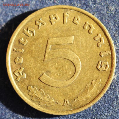 С 1 руб. III-й РЕЙХ 5 пфеннигов 1939г."А" БРОНЗА до 5.04 - IMG_5386.JPG