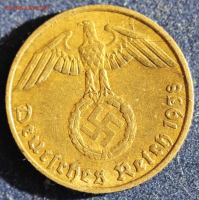 С 1 руб. III-й РЕЙХ 5 пфеннигов 1938г."F" БРОНЗА до 5.04 - IMG_5384.JPG