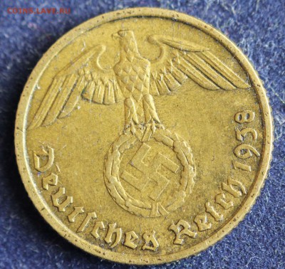 С 1 руб. III-й РЕЙХ 5 пфеннигов 1938г."D" БРОНЗА до 5.04 - IMG_5378.JPG