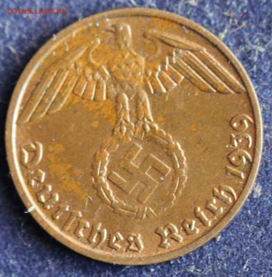 С 1 руб. III-й РЕЙХ 1 пфенниг 1939г."B" БРОНЗА до 5.04 в 22 - IMG_5376.JPG