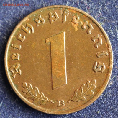 С 1 руб. III-й РЕЙХ 1 пфенниг 1939г."B" БРОНЗА до 5.04 в 22 - IMG_5375.JPG
