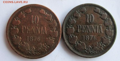 Царская ФИНЛЯНДИЯ 5 пенни 1870 +10 пенни 1876-91-95 НЕЧАСТЫЕ - 111.JPG