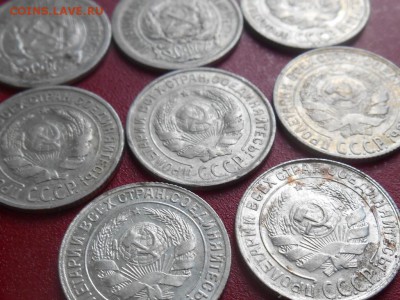 Билон 10 копеек 1922,23,24,25,27,28,29,30 года из комплекса. - RSCN9238