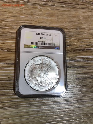США 1 Доллар 2010 в слабе NGC MS 69 - One_2010