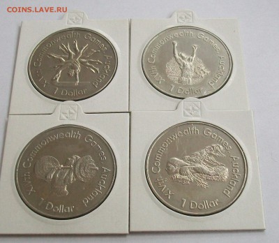 Новая Зеландия 1$ доллар 1989 Игры стран содружества 4 шт - 100_7329