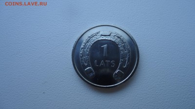 ЛАТВИЯ 1 ЛАТ 2010 ПОДКОВА ВНИЗ UNC ДО 06.04 22:00 МСК - DSC04249.JPG
