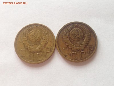 5 копеек 1949г.-2шт. до 07.04.17г. - 549-49-5