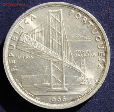 C 1 РУБ. ПОРТУГАЛИЯ 20 эскудо 1966г. МОСТ  UNC   до 7.04 - IMG_5428.JPG