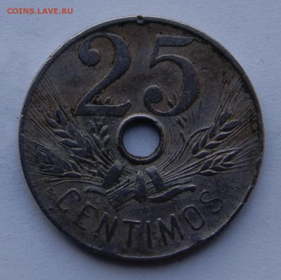 Испания 25 сантимос 1927 года - Испания 1927 1