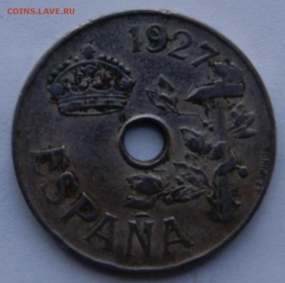 Испания 25 сантимос 1927 года - Испания 1927 2