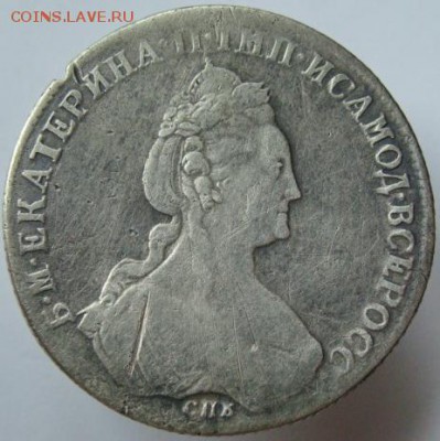 Монета рубль 1780 СПБ ИЗ до 22-00, 05.04.2017 - 48059108 (1)