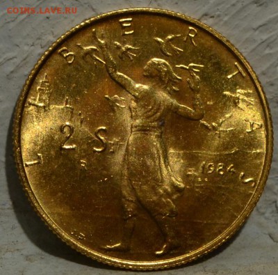 Сан-Марино 2 скудо 1984г.ЗОЛОТО до 7.04 в 22:07 - 2 скудо 84 р