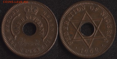 2 пенни 1959 до 22:00мск 08.04.17 - Нигерия 1-2 пенни 1959