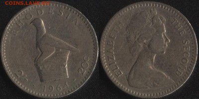 Родезия 2 шиллинга 1964 до 22:00мск 08.04.17 - Родезия 2 шиллинга 1964