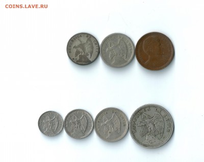 7 монет старого Чили (с серебром) до 03.04.2017 22:00 - Чили02