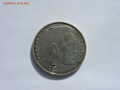 2 марки Гинденбург 1938 B. - 2 марки 1938 B - 2.JPG