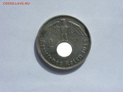 2 марки Гинденбург 1938 B. - 2 марки 1938 B - 1-1