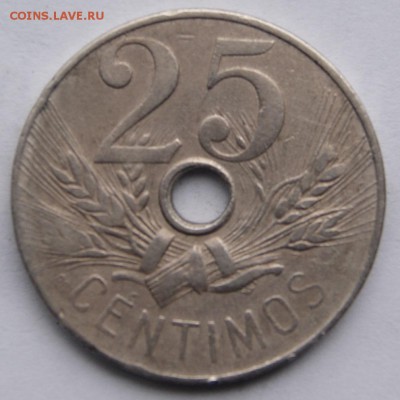 Испания 25 сантимос 1927 года - 25 сантимос 1927 1 1