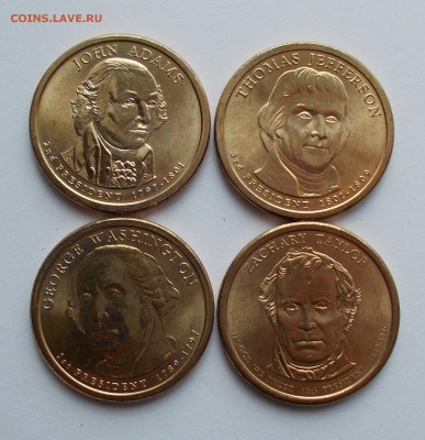 1 доллар UNC Президенты США 4 шт. до 06.04 в 22.00 мск - DSCN0412.JPG