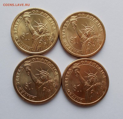 1 доллар UNC Президенты США 4 шт. до 06.04 в 22.00 мск - DSCN0431.JPG