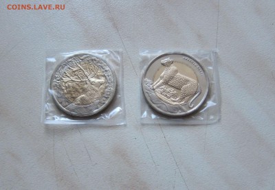 ТУРЦИЯ.КК 2012. ЛЕОПАРД И ОЛЕНЬ (UNC,2шт.) 04.04. 15-00мск - Леопард_олень_1
