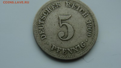 Германия 5 пфеннигов 1900г. с 1 руб. до 6.04.17г - DSC07233.JPG
