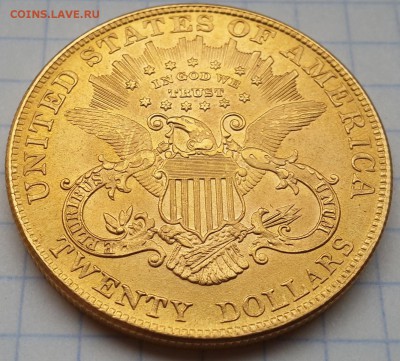 20$ долларов 1907г., золото. 33.40г - 20170402_084618