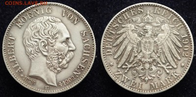 Германия. Саксония. 2 марки 1902г. ---06-04-17 в 22-00--- - Саксония_2марки1902_1_1