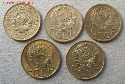 3 копейки 1931, 1935, 1938, 1948, 1955 гг. - 3-5шт-а.JPG