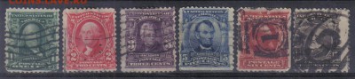США 1902г 6 марок Скотт=$22,15 до 5.04 22.00мск - США 1902г $22,15