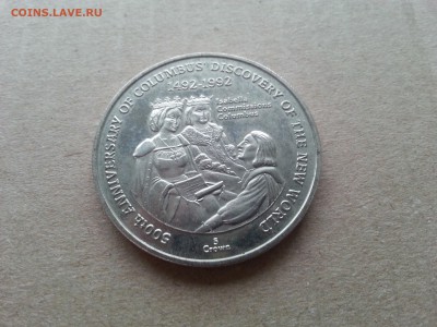 Теркс и Кайкос 5 крон 1991 Открытия Колумба до 22-00 07.04 - 20170405_075909